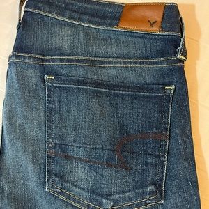American Eagle Skinny/Straight Jeans - dark wash